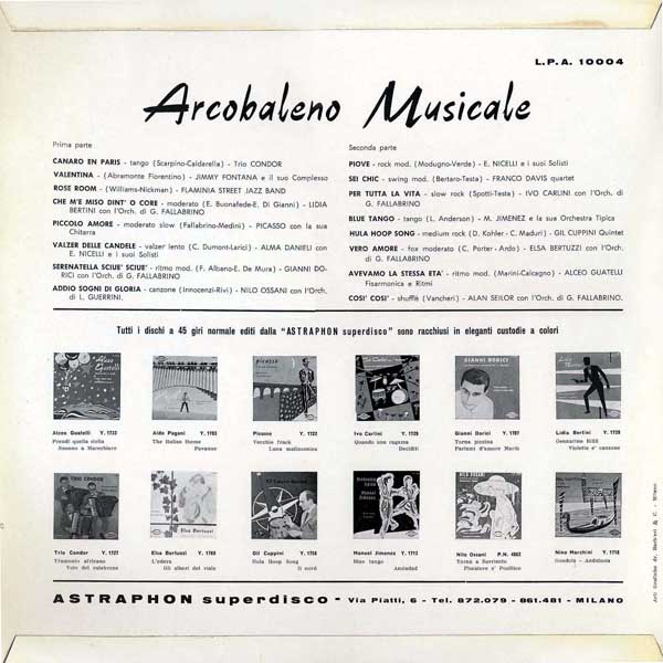 Arcobaleno Musicale - back cover